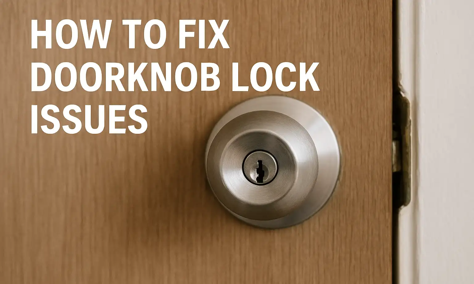 How to Fix DoorKnob Lock Issues