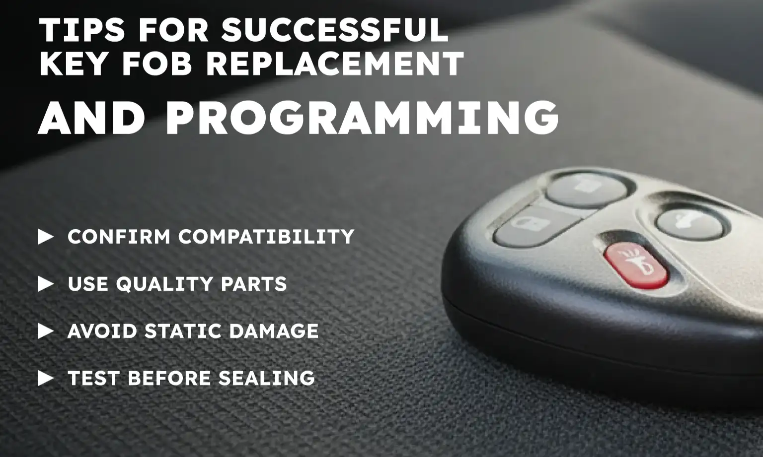 Tips for Successful Key Fob Replacement and Programming