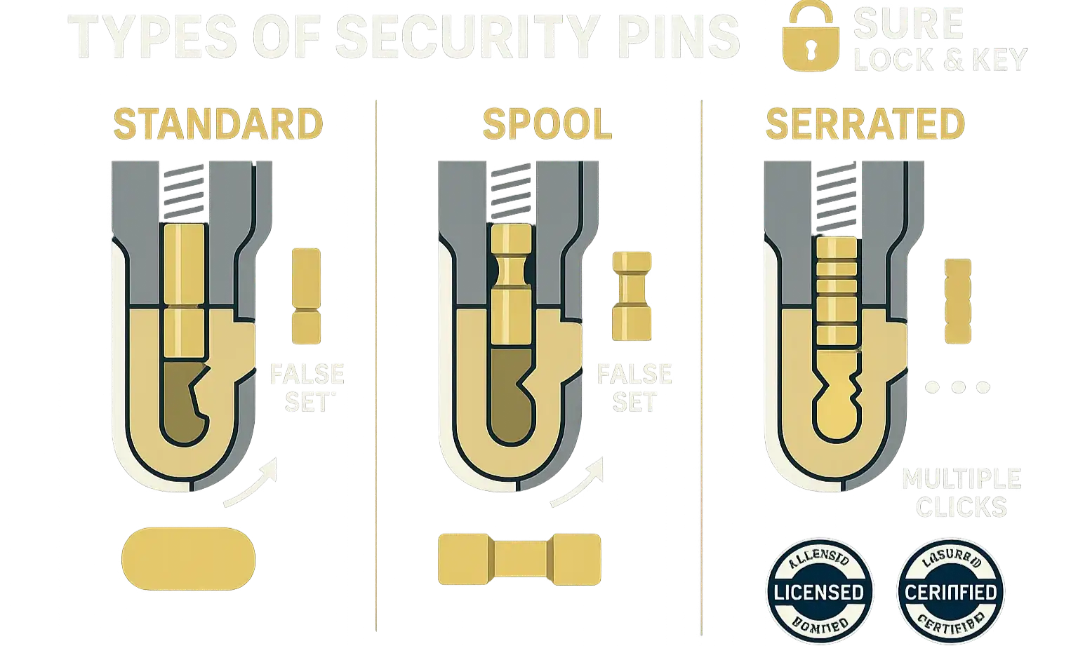 Understanding security pins is key to mastering lock mechanics—see how each type creates unique challenges in non-destructive entry methods.