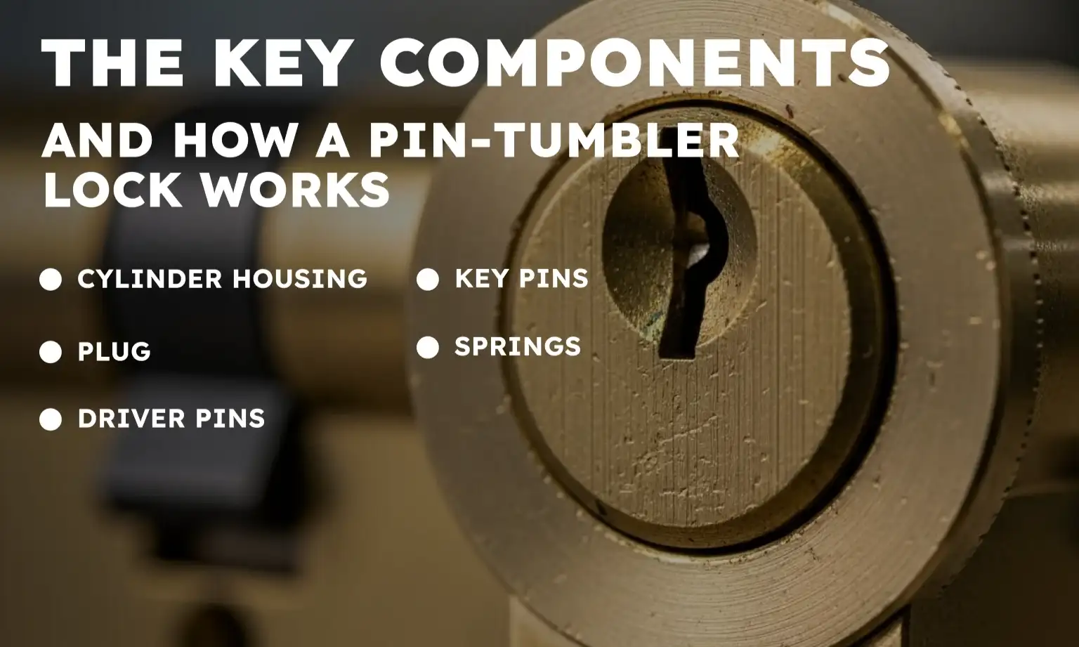 The Key Components and How a Pin-Tumbler Lock Works