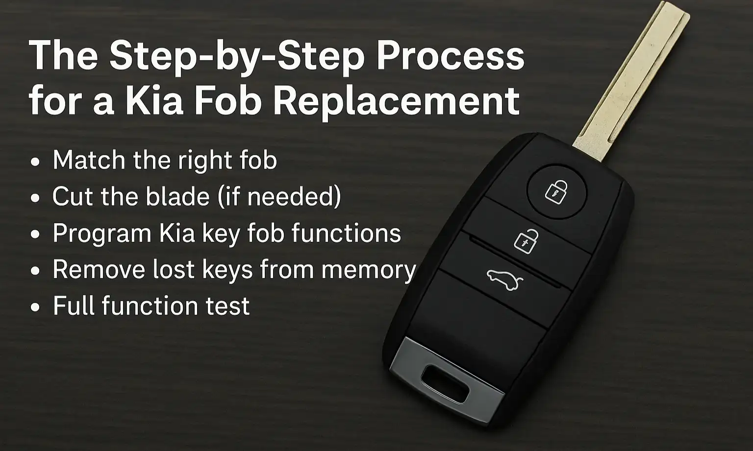 The Step-by-Step Process for a Kia Fob Replacement