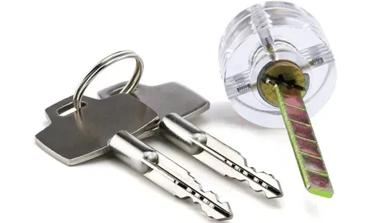 clear cruciform lock
