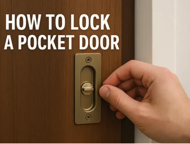 How to Lock a Pocket Door: Simple Security Options