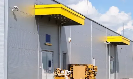 Warehouse security cameras