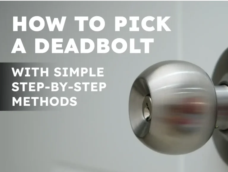 How to Pick a Deadbolt Using Basic Locksmith Techniques