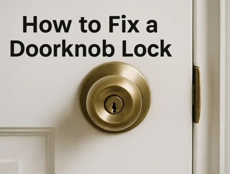 How to Fix a Doorknob Lock: Expert Locksmith Help