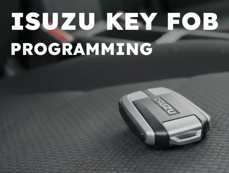 Isuzu Key Fob Programming: Mobile Locksmith Services