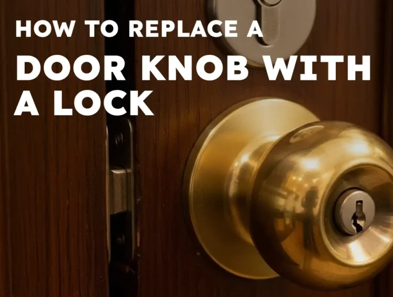How To Replace a Door Knob With a Lock: Step-by-Step Guide