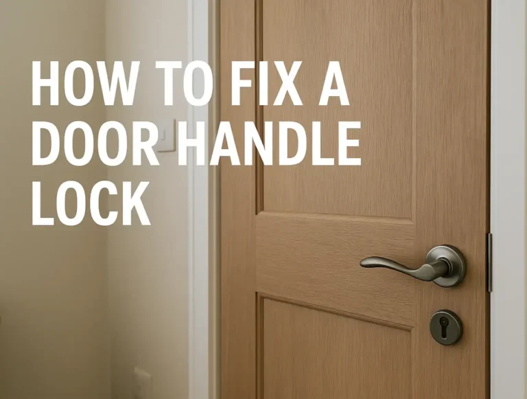 How to Fix a Door Handle Lock: Expert Locksmith Tips