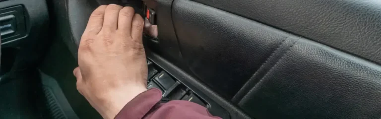 What could be the reasons for a car door not opening from the inside?
