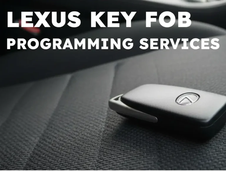 Lexus Key Fob Programming Services: What You Need to Know