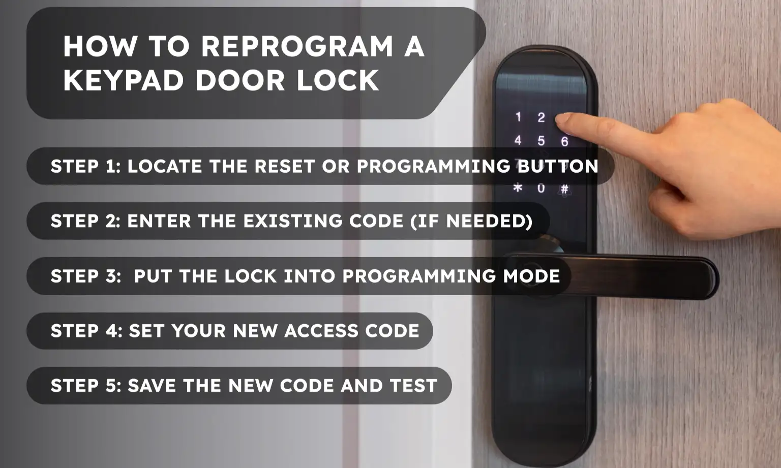How to Reprogram a Keypad Door Lock