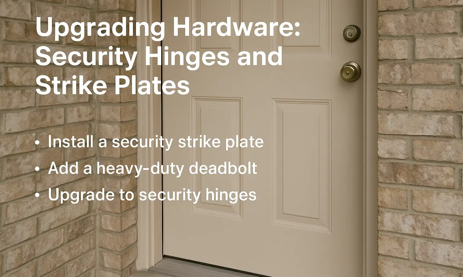 Security Hinges and Strike Plates
