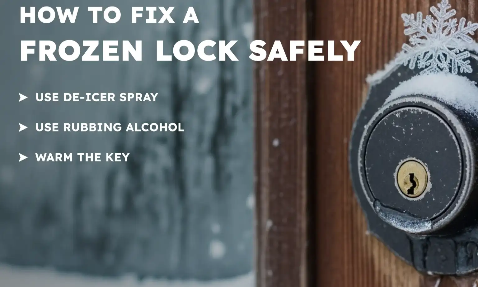 How To Fix a Frozen Lock Safely