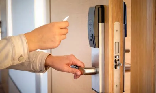 opening a magnetic door lock