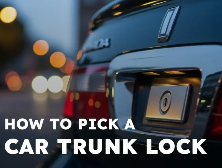 How to Pick a Car Trunk Lock: Emergency Guide