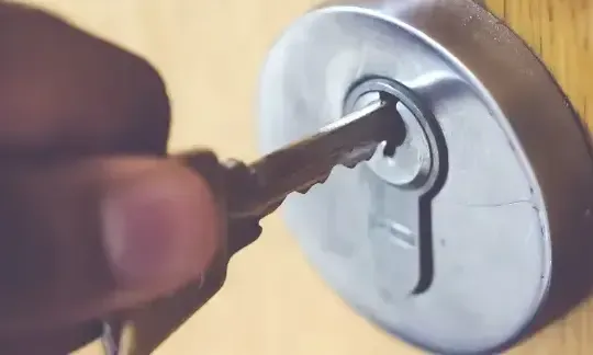 Key in the locked door