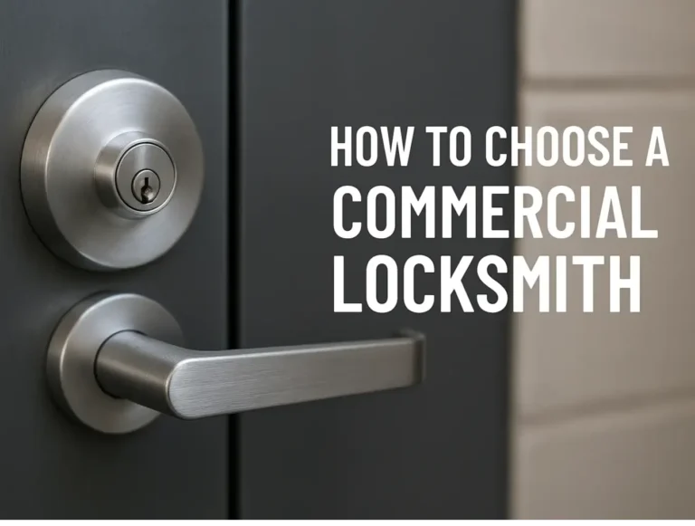 How to Choose a Commercial Locksmith: 7 Questions to Ask