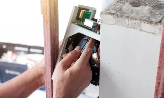 fixing the vending machine