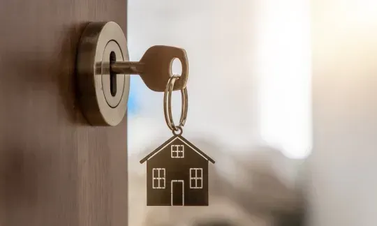 keys in a door lock