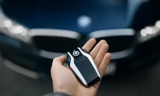 awain car with key