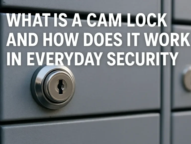 What Is a Cam Lock and How Does It Work in Everyday Security
