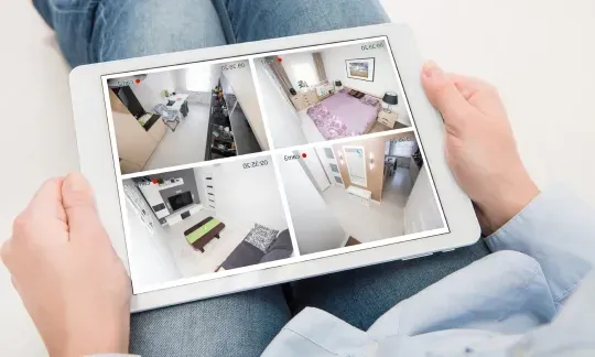 monitoring home with security tab