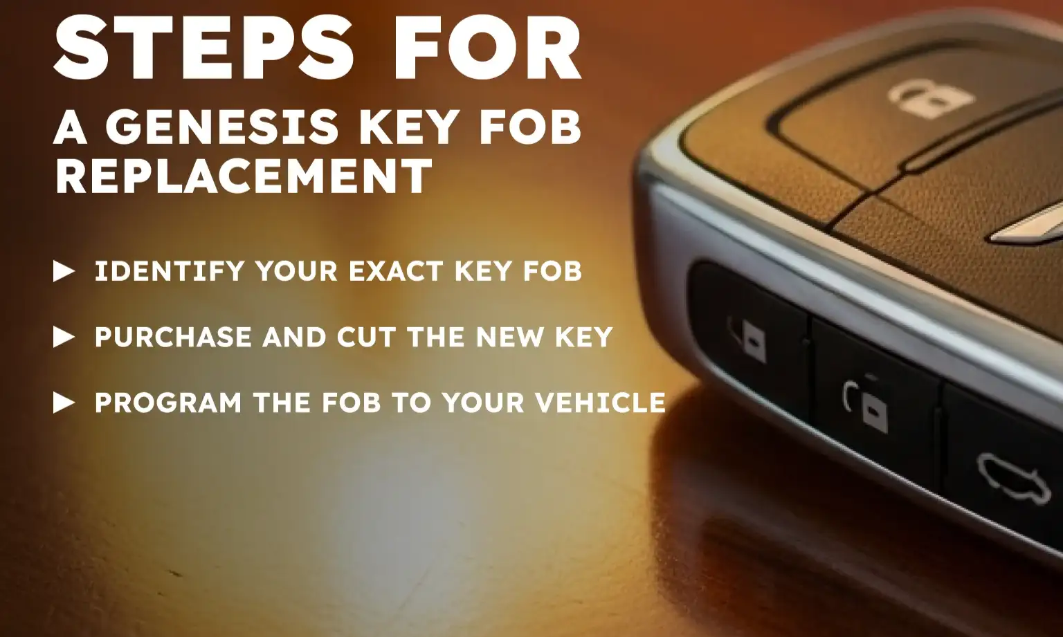 Steps for a Genesis Key Fob Replacement