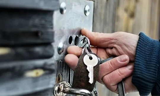 old secure lock