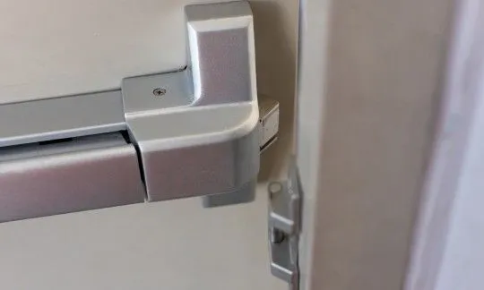 latch guard for exit door