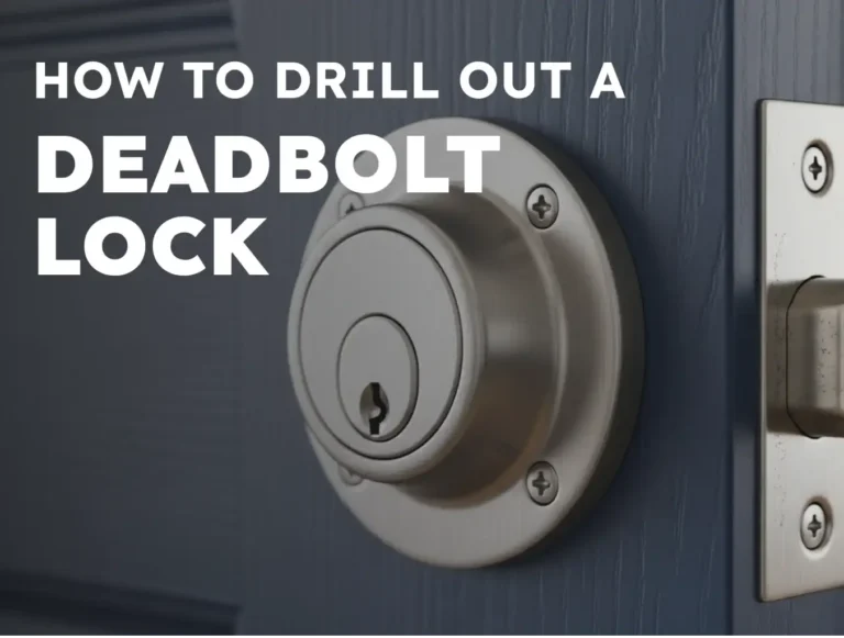 How To Drill Out A Deadbolt Lock: Step-by-Step Guide from the Pros