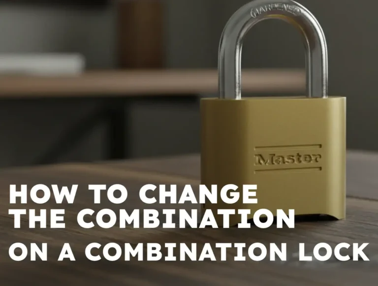 How to Change the Combination on a Combination Lock: Step-by-Step