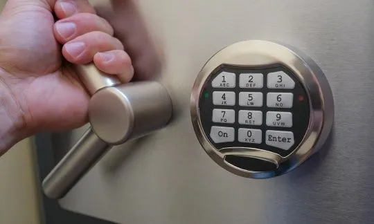 electronic safe opening