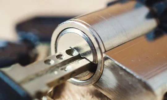 key in cylinder