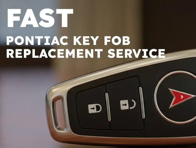 Fast Pontiac Key Fob Replacement Service