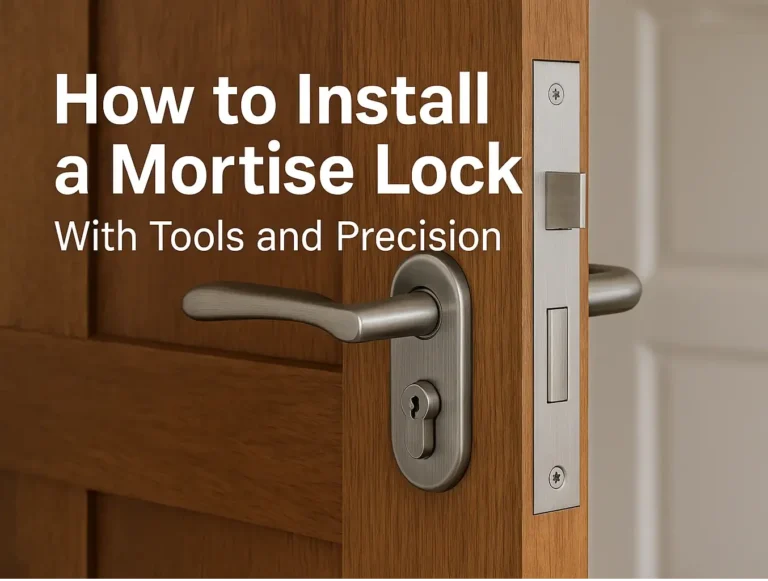How to Install a Mortise Lock With Tools and Precision