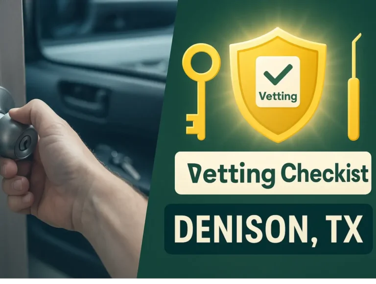 How to Avoid Locksmith Scams in Denison, TX