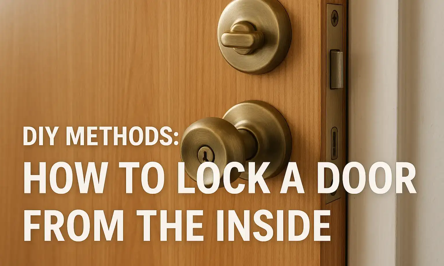 How to Lock a Door from the Inside