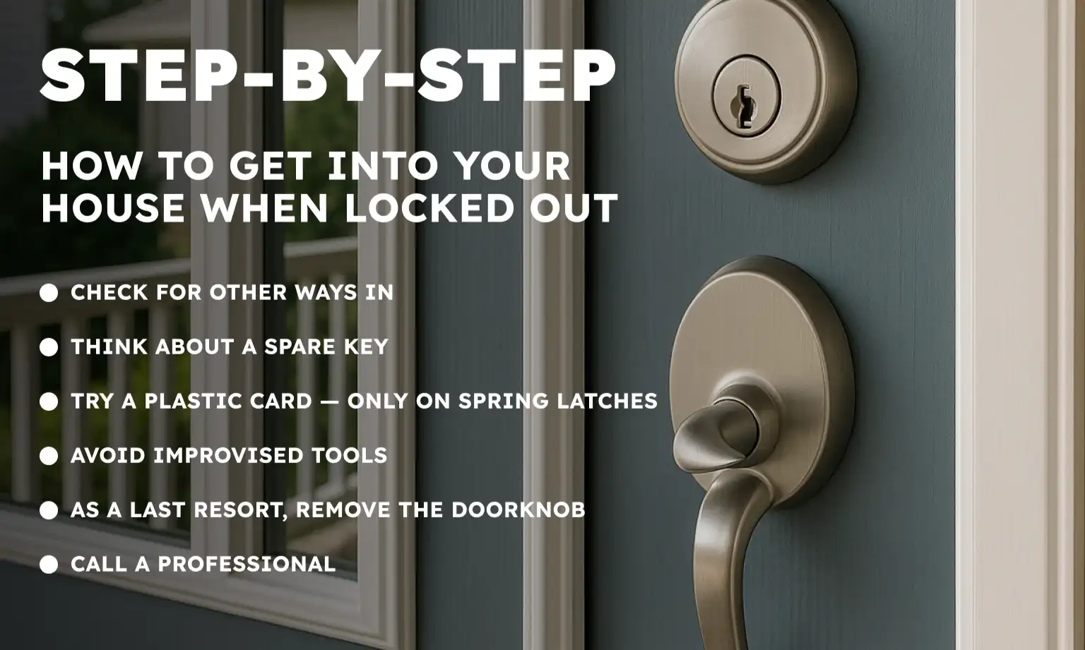 How to Get Into Your House When Locked Out