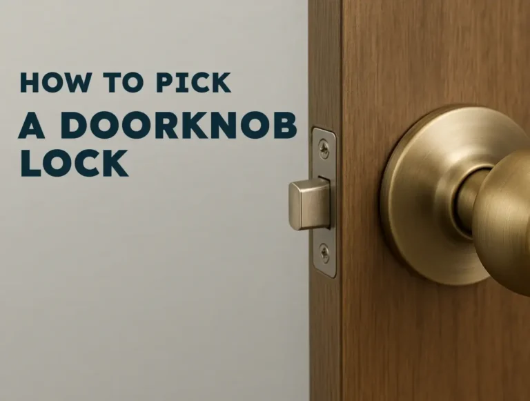 How to Pick a Doorknob Lock: A Locksmith’s Perspective