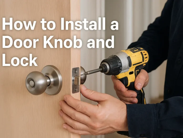 How to Install a Door Knob and Lock: Step-by-Step Guide