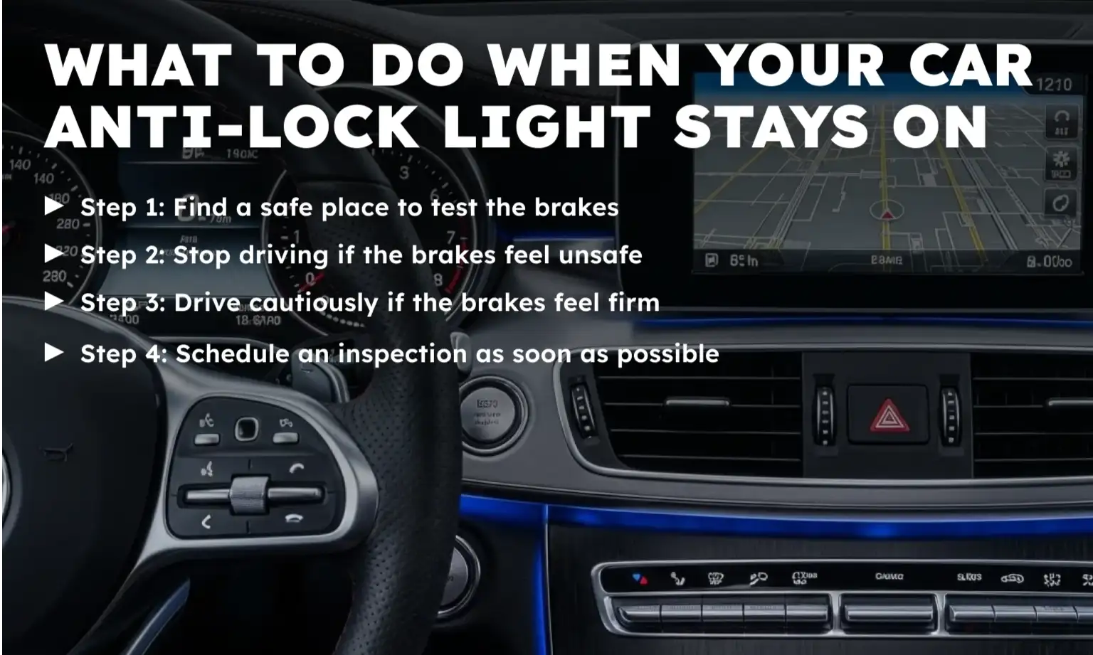 What to Do When Your Car Anti-Lock Light Stays On