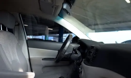 closed car interior