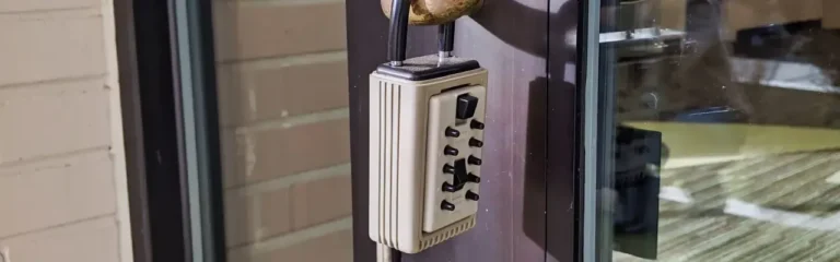 What is an outdoor key box and how does it work?