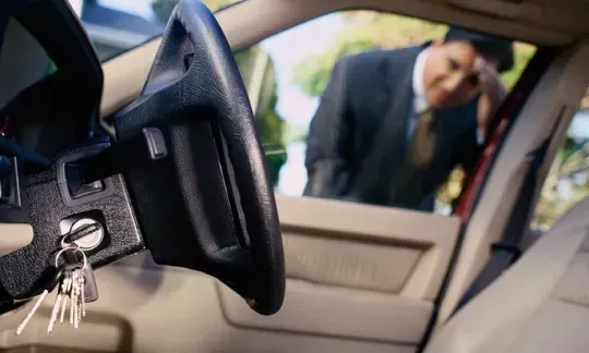 man locked of out of his car