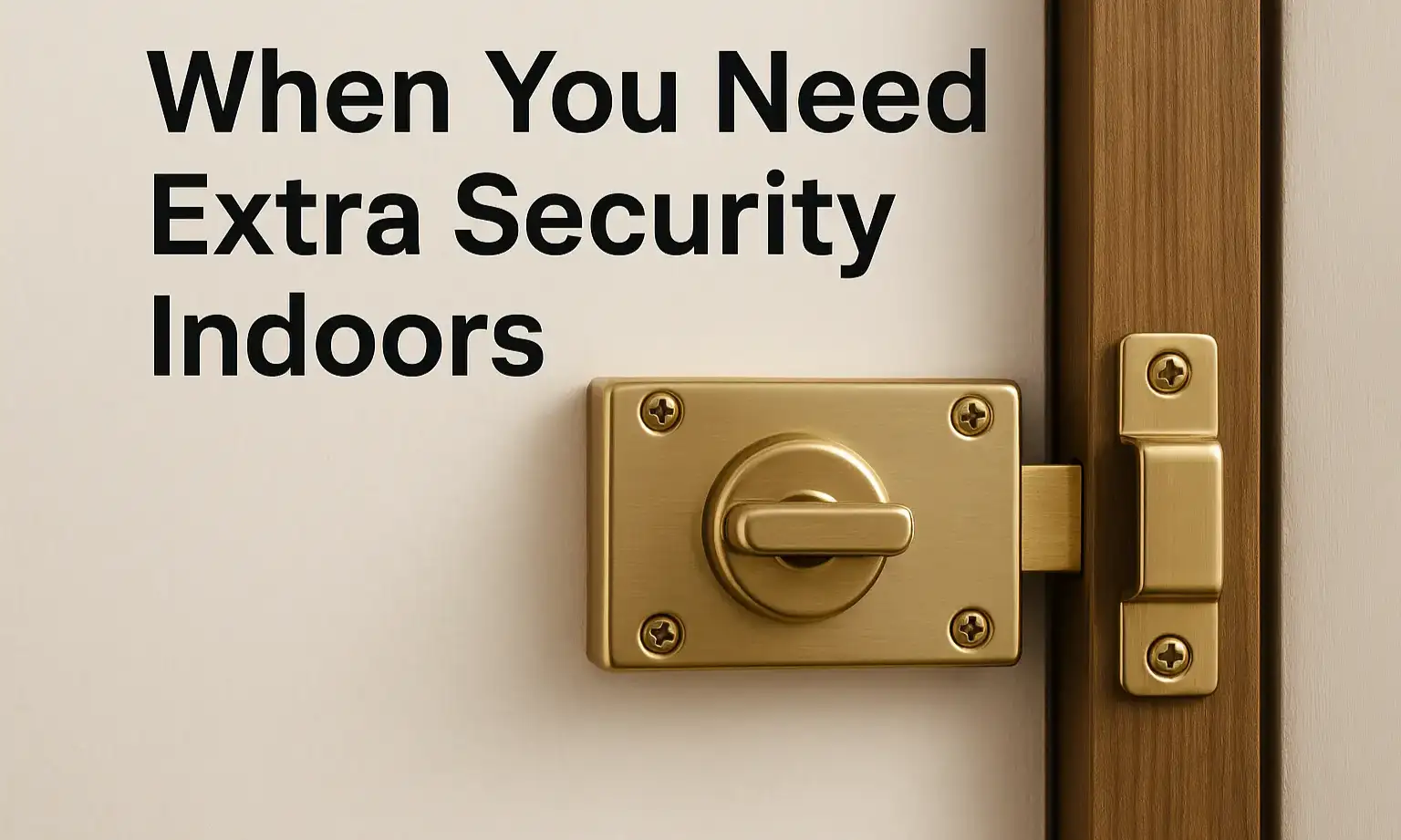 When You Need Extra Security Indoors