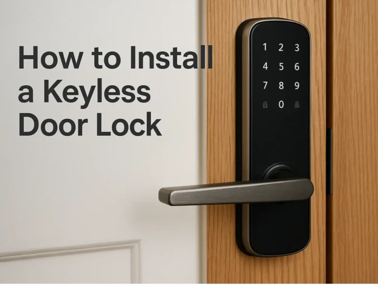 How to Install a Keyless Door Lock: Easy Installation Tips for a Secure Home