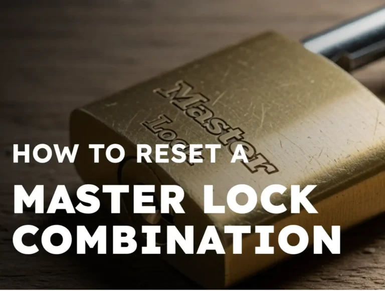 How to Reset a Master Lock Combination: Quick DIY Guide