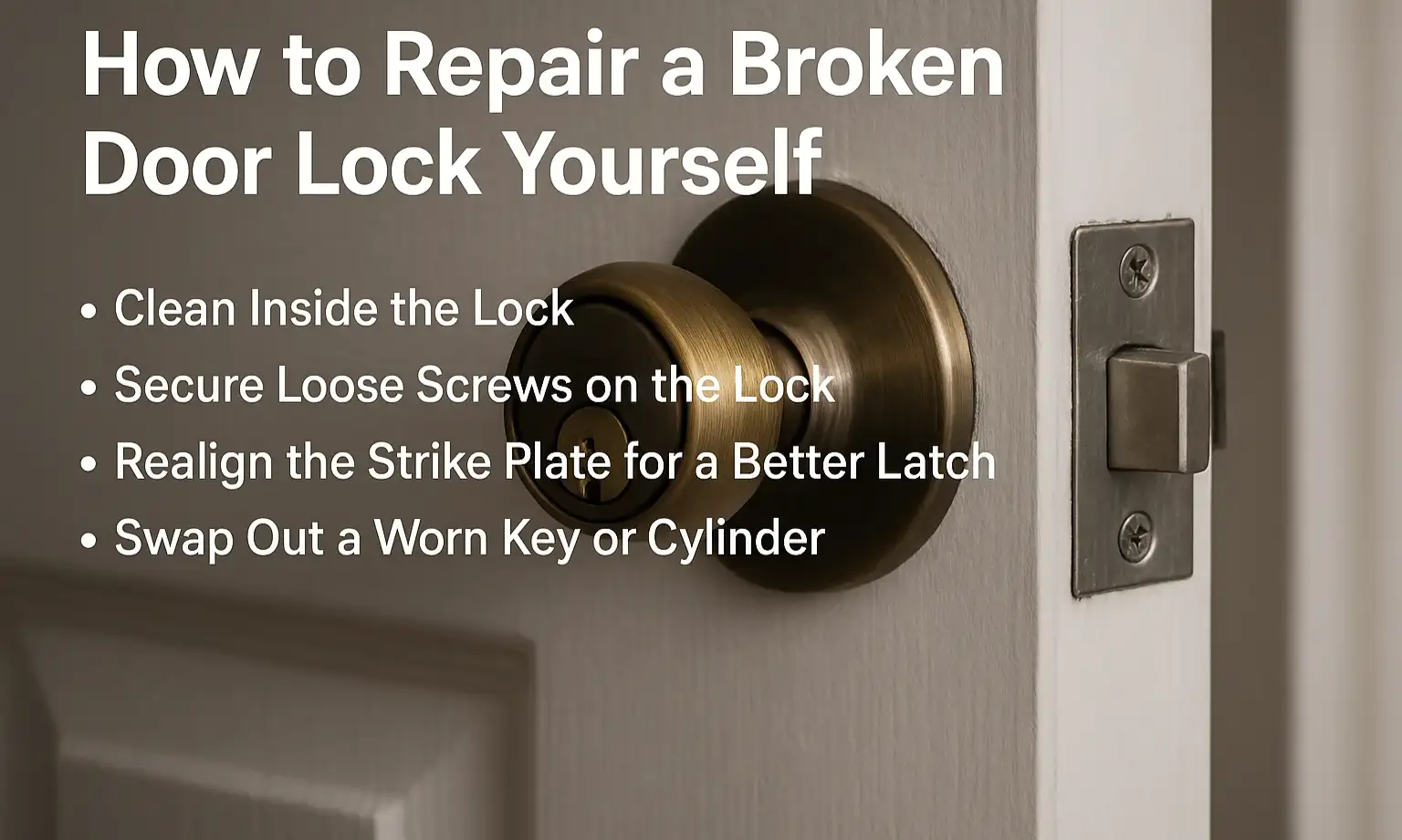How to Repair a Broken Door Lock Yourself
