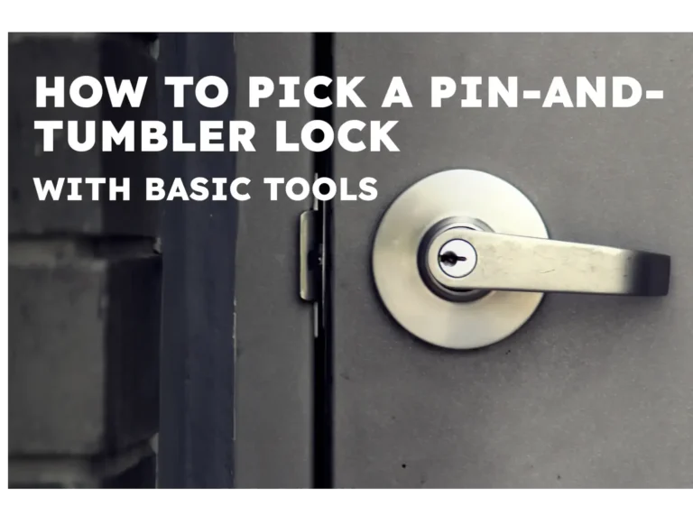 How to Pick a Pin-and-Tumbler Lock with Basic Tools